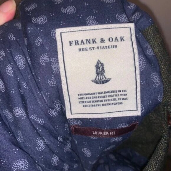 Frank  & Oak Green Wool Blend Blazer - Picture 4 of 9